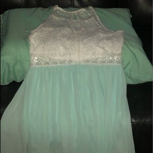 turquoise medium above knees dress. Wore once